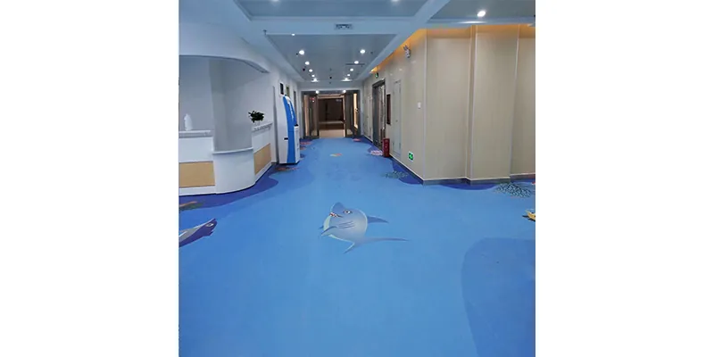 Rehabilitation center safety flooring